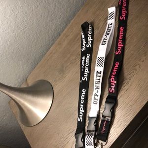 Pack of three Supreme lanyard